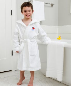 Махрові дитячі халати Kids White-1